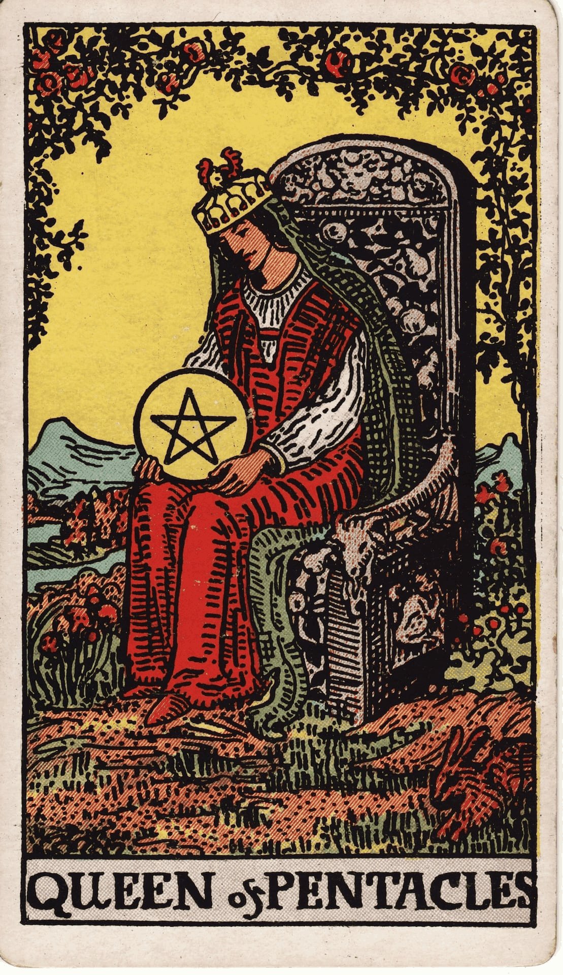 Queen of Pentacles (Reversed)
